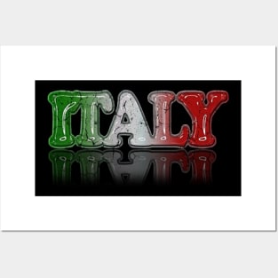 ITALY FLAG Posters and Art